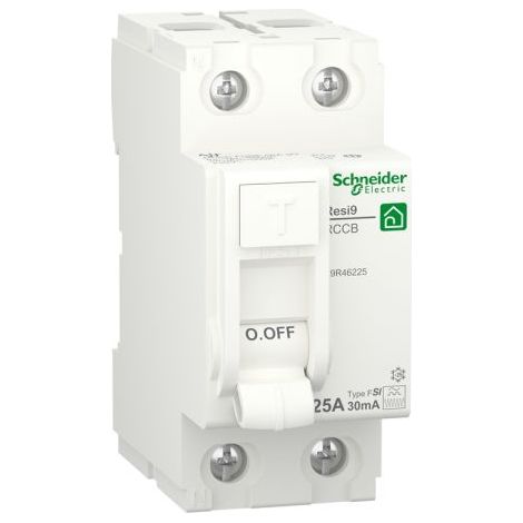 Schneider Interruttore differenziale Resi9 2P 25 A Tipo F-SI - R9R46225