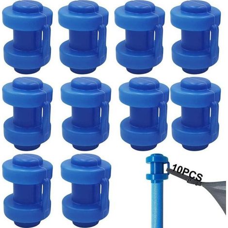 Capuchon Poteau Trampoline - Plastique Épais - Diamètre 25 mm - Pour Filet Sécurité - 10 Pièces (1/5)