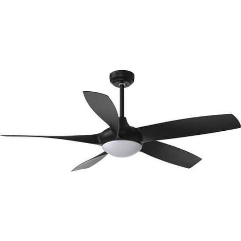 FABRILAMP Ventilador DC 24w Galleo Negro 5 Aspas 137d 2400Lm 6 velocidades 3000-4000-6500k C/remoto,memoria Y Temporizador (1/3)