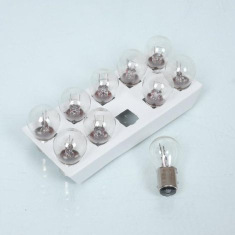 Ampoule blanhe Flosser BAY15d 6V 10/3W pour moto Kawasaki KV 75 (1/3)