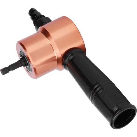Coupeur à double tête Double tête tôle grignoteuse perceuse outil de perceuse électrique accessoire bricolage materiel (1/5)