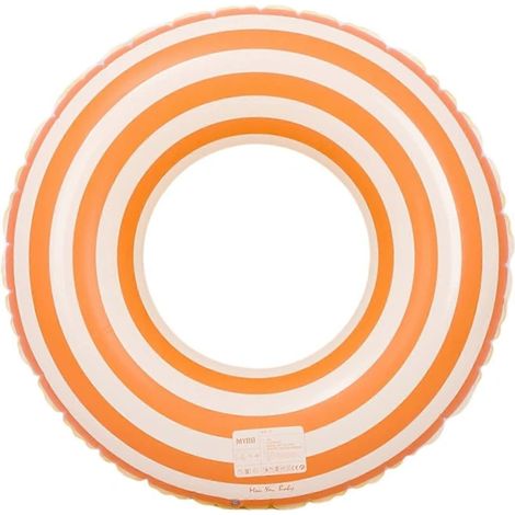 Bouée gonflable à rayures rétro, renforcée, pour adultes, pour une utilisation en piscine et à la plage en été, un article pour les loisirs de plein air.-AquaForge (1/5)