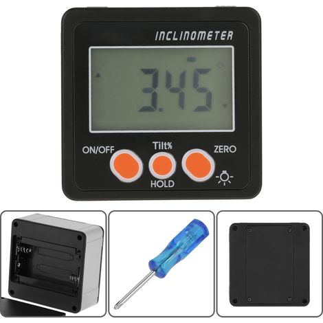 Boîtier d'affichage numérique inclinable IP54 livré sans batterie.