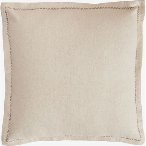 Coussin carré 40x40 cm en coton et lin Nisora SKLUM Beige nude (1/5)