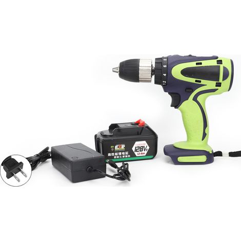 Perceuse-visseuse sans fil 250W 21V Li-ion, tournevis électrique rechargeable avec prise US 80-240V, 1 batterie (1/5)