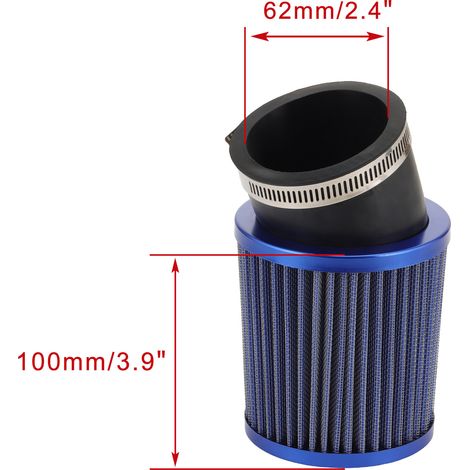 Blue go-kart compatible with 6.5HP GX160 and GX200 Predator 212cc 62mm air filter (1/4)