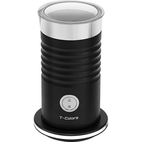 Espumador de leche para café con leche y capuchino, función frío/calor, espumador de leche totalmente automático negro (1/4)