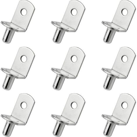 25 supports d'étagère en métal en forme de L pour bois ou verre, armoires et bibliothèques (1/4)