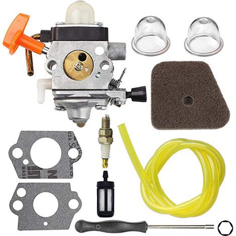 Kit de carburateur Stihl FS87 FS90 FS100 FS110 - Carburateur de tondeuse à gazon - Tuyau d'huile filtre à air (1/4)