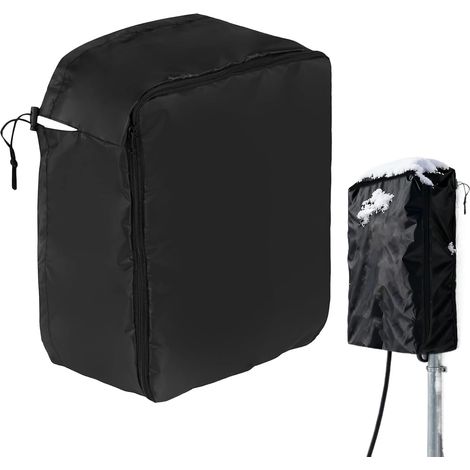 Housse pour chargeur de voiture électrique, protection murale coupe-vent, boîte de protection avec sangle de traction réglable pour station de charge, pour garage, parking, maison (1/5)