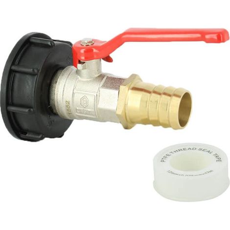 Raccord S60X6 Vanne 1/4 Tour Laiton Embout Droit 25 mm (1/3)