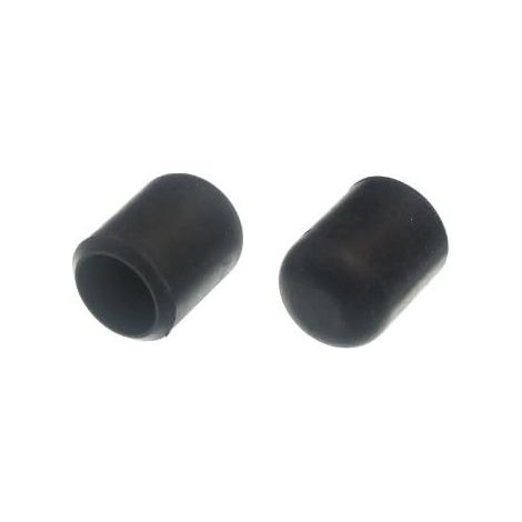 Lot de 20 embouts de chaise en caoutchouc noir pour protection du sol – 16 mm (1/2)