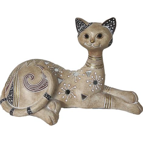 Signes Grimalt Animali gatti  Figura di gatto grigio - 15x24x11 cm