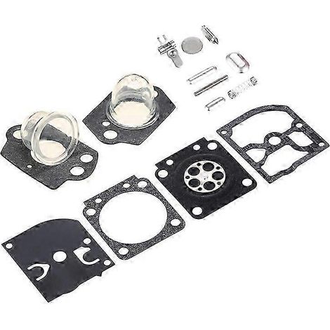 Kit de réparation de carburateur compatible avec Stihl HS45 FS38 FS55 BG45 Zama C1Q-S - Pièces détachées - Kit de réparation de carburateur - Amorçage durable (1/5)
