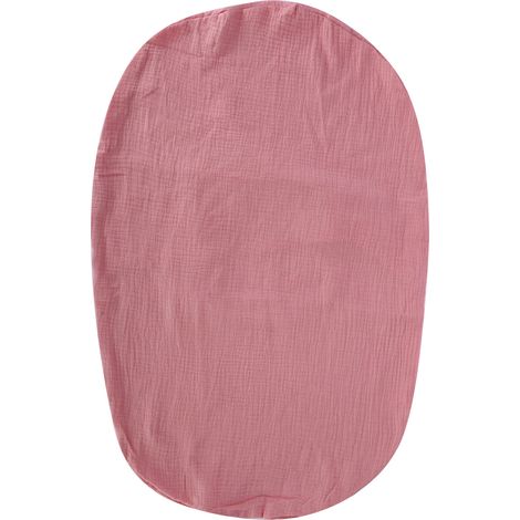 Housse de transat pour nouveau-né respirante, portable et de voyage, avec housse amovible, beige pêche foncé (1/5)
