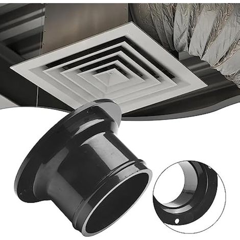 Bride de raccordement pour conduit d'évacuation d'air, raccords de conduit d'air droit, bride pour conduit de ventilation de hotte de cuisine, 160 mm (1/3)