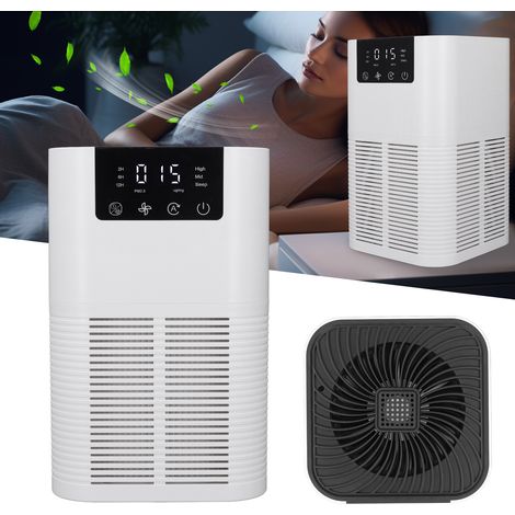 Intelligenter, tragbarer Luftreiniger – ABS, 1285 g, KI-Automatikmodus mit 2/6/12-Stunden-Timer, Aromatherapie-Funktion und Kindersicherheit für Babyzimmer und Büro (1/5)