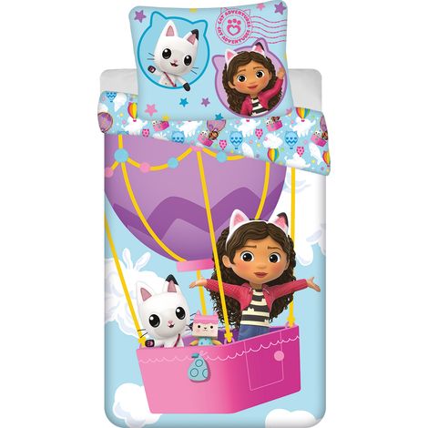 Maison de poupée Gabby's, ensemble de literie pour enfants en coton, 140 x 200 cm (1/5)