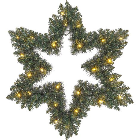 Black Box Trees Couronne de Noël LED Vert H10xl60xL60cm (1/4)