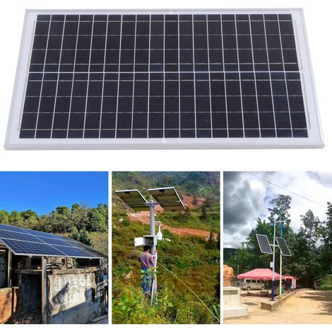 Solarmodul, polykristallines Silizium, 30-W-Last, 18-V-Stromerzeugungs-, Überwachungs- und Stromversorgungssystem, Photovoltaikmodul. (1/5)