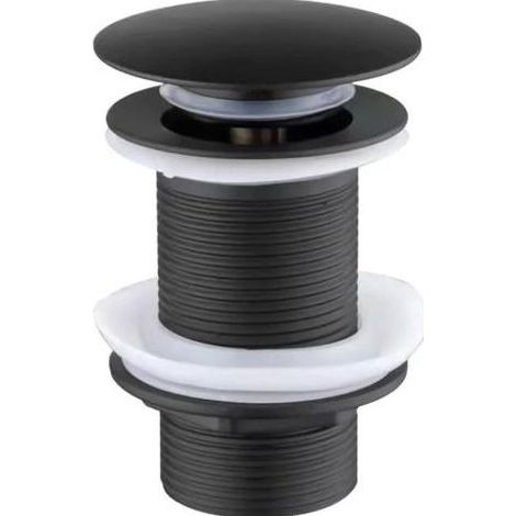 Bonde de lavabo clic-clac en laiton – Mécanisme silicone étanche – Installation simple pour éviers sans trop-plein – Durabilité et résistance à la rouille (1/5)