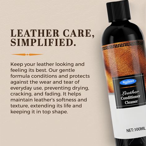 KineShineX Lederpflege- und Reparaturcreme eignet sich für Autositze, Sofas, Schuhe, Taschen und Kleidung. (1/4)