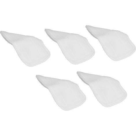 5 Pièces Tête de Serpillière Microfibre Blanche, Accessoires pour Shark XT3010 S3111 S1001 S3101 SP100K, Lavable et Réutilisable (1/5)