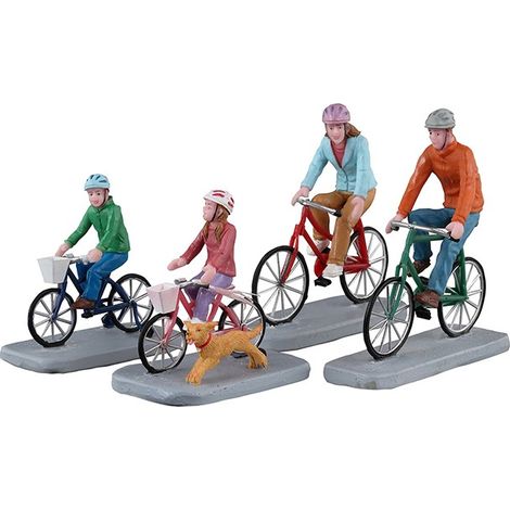 Family Bike Ride Set Of 4 Cod. 32220
