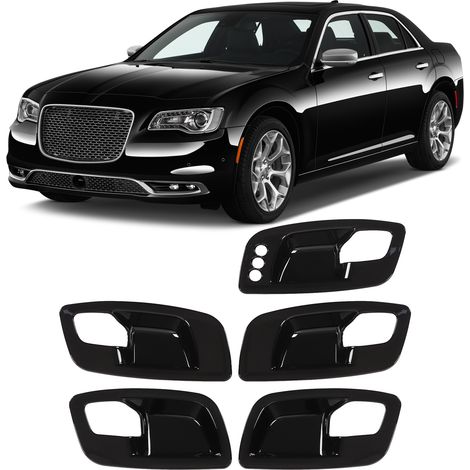 Türgriffblenden für den Innenraum des Dodge Charger (2011–2021), glänzend schwarz (1/5)