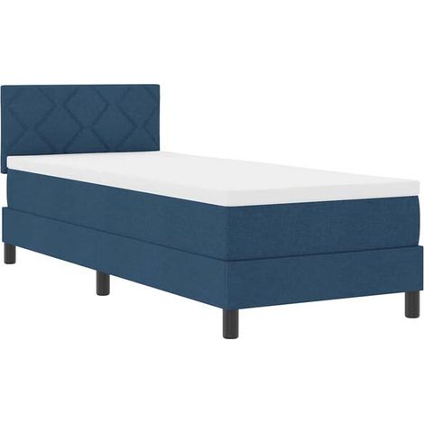 Matelas à ressorts avec lumière LED bleue, 80 x 200 cm, recouvert de tissu. (1/5)