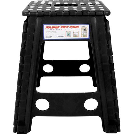Tabouret pliant antidérapant pour adultes en plastique léger, points antidérapants, pliable (4) (1/5)