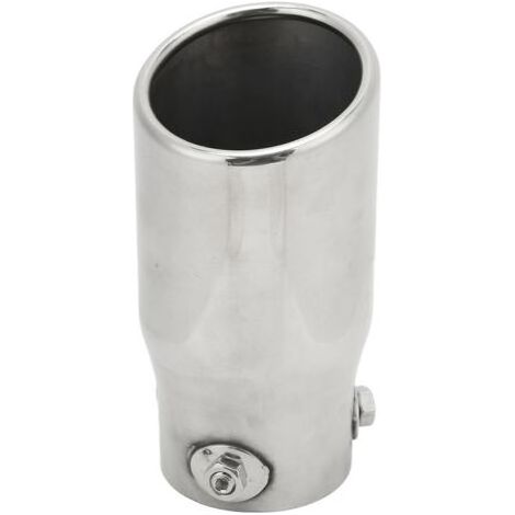 Embout d'échappement en acier inoxydable, entrée 63mm, sortie 76mm, longueur 150mm, universel pour voiture (1/5)