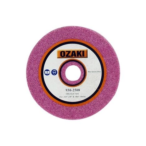 Meule d'affûtage 4,7 mm épaisseur – 100 mm diamètre extérieur – Alésage 16 mm – Pour acier et inox – Coupe nette sans éclat