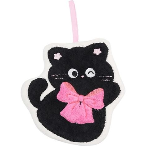 Serviettes cuisine et gants toilette séchage rapide, polaire portable suspendable motif chat pour voiture (1/5)
