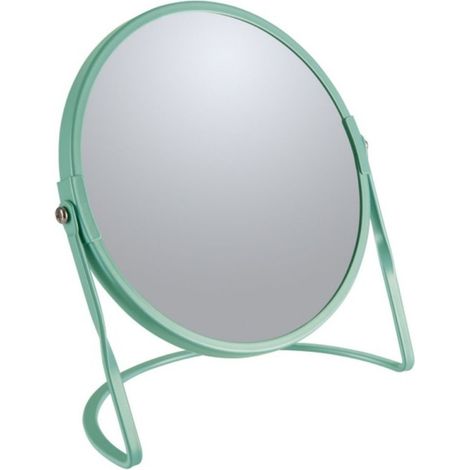 Miroir grossissant sur pied Acier AKIRA Vert mat Spirella