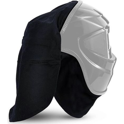 Ensemble de 2 pièces comprenant une housse et une bavette pour casque de soudage, accessoires de soudage avec fermeture à pression pour le soudage N (1/5)