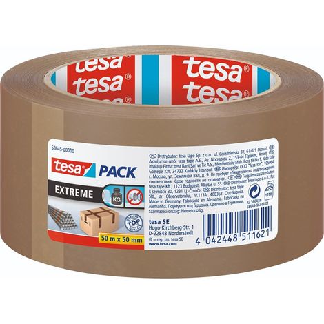 Ultra Strong Ruban colis - 50 m x 50 mm - marron - 3 rouleaux (1/5)