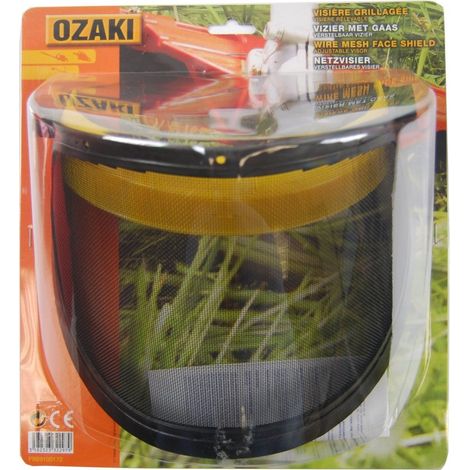 Visière grillagée relevable OZAKI PREMIUM. Hauteur de visière: 190mm EN1731 F