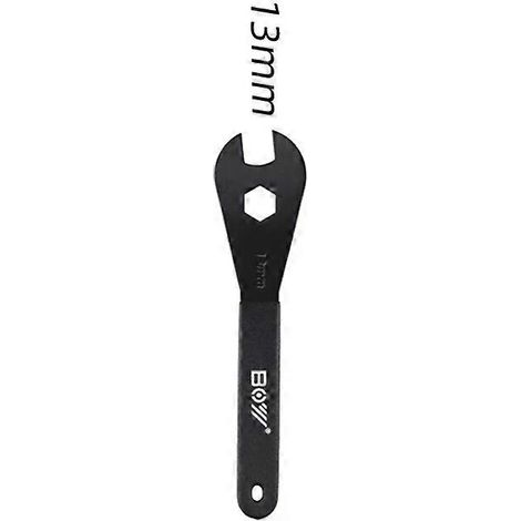 HONORNIC - Clé à cône pour moyeu de vélo de 2 mm, clé à cône ouverte de 13 mm, outil de réparation de pédale de vélo (1/5)