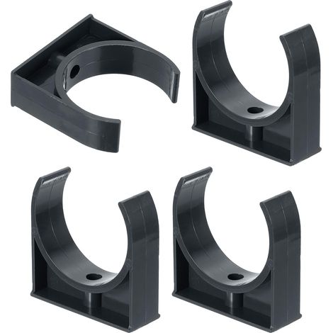 Lot de 4 colliers de serrage universels en PVC de 75 mm pour tuyau d'arrosage en forme de U pour tubes de 75 mm OD, supports de fixation de tuyaux en Pex (1/5)