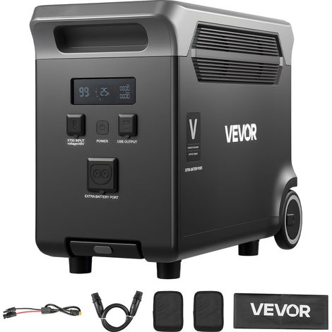 Batterie Supplémentaire pour Station Électrique Portable, Batterie d'Extension LiFePO4 3840 Wh avec 3 Ports Sortie pour Bricolage, Camping, Voyages, Camping-cars, Activités Plein Air, Urgences (1/5)