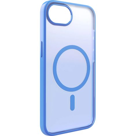 Custodia in silicone per iPhone 16e con effetto sfumato MagSafe - blu (1/5)