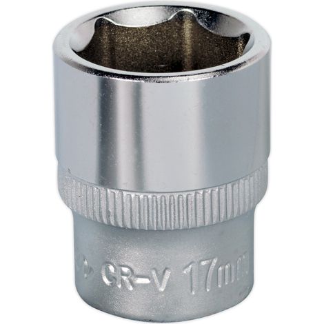 Sealey S3817 Premier Socket 3/8""Sq Drive 17mm