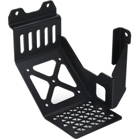 1 couleur : Noir Matériau : Aluminium Plaque de protection de soubassement moteur pour modification de moto, blindage de châssis.