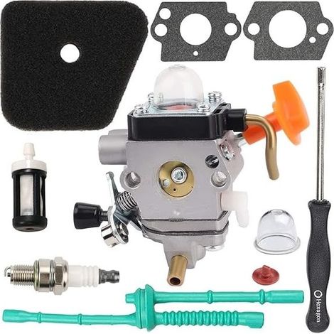 Kit de carburateur pour débroussailleuse STIHL FS87 FS87R FS90 FS90K/R FS100 FS110, carburateur C1Q-S174 remplace 4180 120 0604 4180 120 0611 (1/4)