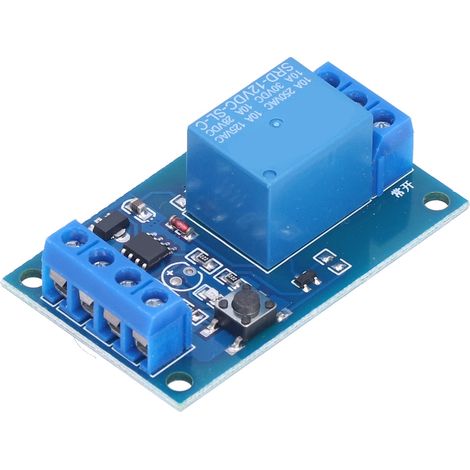 Module relais bistable à bouton unique, performances stables et fiables, bonne dissipation thermique, module relais bistable 12 V (1/5)
