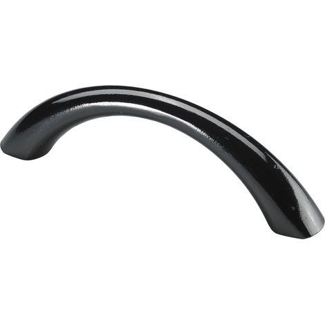 Hettich Möbelgriff verchromt schwarz 11,5 x 79,5 x 23,5 mm - 1 Stück Möbelbeschläge