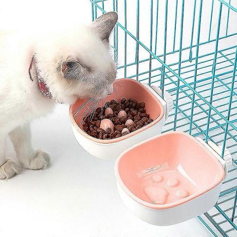 Comedero colgante extraíble para perros y mascotas.