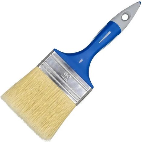Pincel plano savy bimaterial mango ergonómico sin pérdida de cerdas