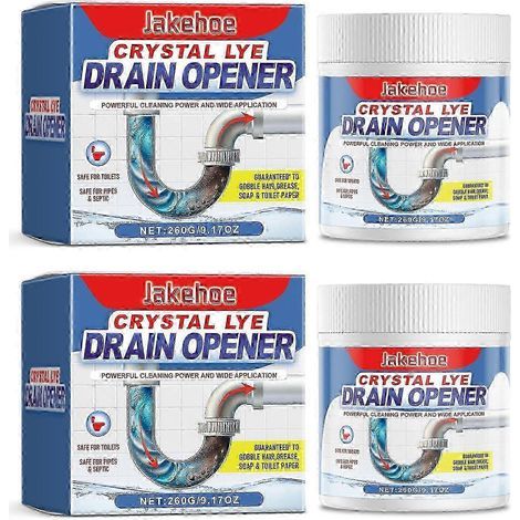 1-3 pièces d’ouvre-drain de lessive de cristal. poudre de dragage de pipeline puissante. déboucheur de cheveux et de graisse pour déboucher (1/4)